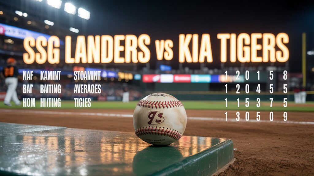 ssg landers vs kia tigers match player stats