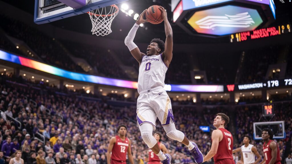 Washington Basketball vs Maryland Terrapins Men's Basketball Match Player Stats