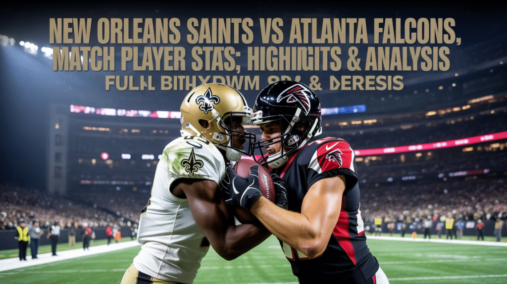 New Orleans Saints vs Atlanta Falcons Match Player Stats